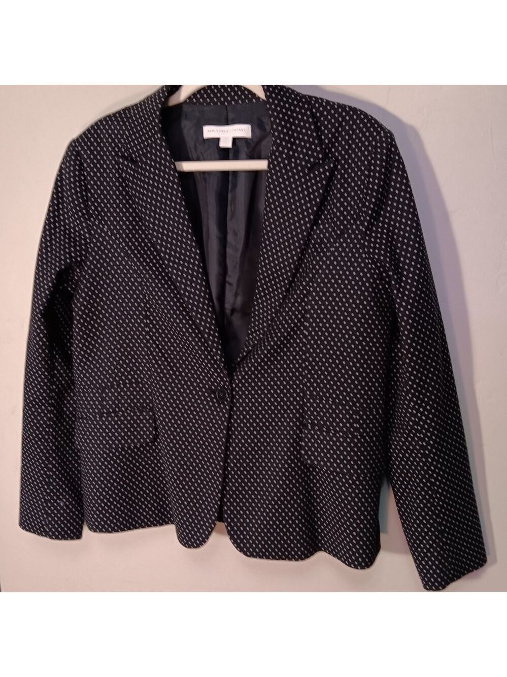 New York & Co. Polka dot jacket sz 14